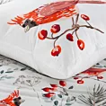 Pościel świąteczna 220x200 cm z mikrowłókna kolor biały, czerwony WILLOW