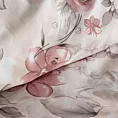 Pościel 220x200 cm bawełniana kolor beżowy, pudrowy z wzorem kwiatowym styl romantyczny SPRING 42