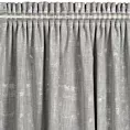 Zasłona srebrna z dodatkiem lnu 140x270 cm taśma - INES