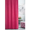 Zasłona szyta na taśmie 5 cm DORA - HIT amarantowa z miękkiej tkaniny o welurowej strukturze