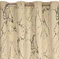 Zasłona kremowo, grafitowa z marmurkowym wzorem, welwetowa 140x250 cm przelotka - WERA