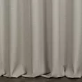 Zasłona szyta na taśmie 5 cm szarobeżowa z gładkiej, przyjemnej w dotyku tkaniny z efektem melanżu