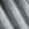 Zasłona srebrna z miękkiego welwetu 140x250 cm taśma - SUZANA