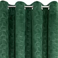 Zasłona welwetowa, zielona wytłaczana 40x250 cm przelotka - ELLEN - Design 91