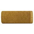 Ręcznik kąpielowy 50x90 cm bawełniany kolor miodowy z haftowanym logiem Eva Minge 550 g/m2 VENUS