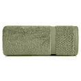 Ręcznik kąpielowy 70x140 cm bawełniany kolor zielony podkreślony ryżową bordiurą 530 g/m2 VILIA