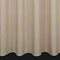 Firana szyta na taśmie 5 cm beżowa z półmatowej etaminy z efektem melanżu, wykończona obciążnikiem