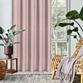 Zasłona różowa z tkaniny welurowej 560x240 cm tunel Dora
