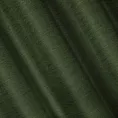 Zasłona ciemnozielona o lnianym splocie w stylu eko 140x250 cm przelotka - STYLE