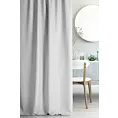 Zasłona szyta na taśmie 5 cm SHELBY jasnoszara z miękkiej tkaniny o naturalnym splocie i delikatnym połysku