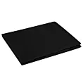Prześcieradło bez gumki 180x210 cm z satyny bawełnianej kolor czarny 125 g/m2 DINA Diva Line