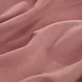 Zasłona szyta na taśmie 5 cm DORA - HIT różowa z miękkiej tkaniny o welurowej strukturze