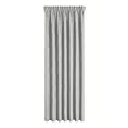 Zasłona ciemnosrebrna z tkaniny welurowej 260x280 cm taśma - Dora