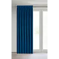 Zasłona granatowa z welwetowej tkaniny 80x270 cm (wymiar podany na gotowo) system flex - MELANIE