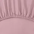 Prześcieradło z gumką 180x200 cm z bawełny kolor pudrowy róż 105 g/m2 BASIC