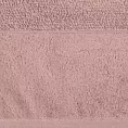 Ręcznik kąpielowy 50x90 cm bawełniany kolor pudrowy z bordiurą z weluru 500 g/m2 LUCY