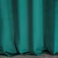 Zasłona szyta na taśmie 5 cm ENYA ciemnozielona z miękkiej półmatowej tkaniny welwetowej