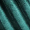 Zasłona ciemnoturkusowa z miękkiego welwetu 140x250 cm taśma - SUZANA