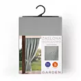 Zasłona srebrna z wodoodpornej tkaniny idealna do ogrodu i na taras 155x200 cm tunel - GARDEN