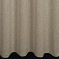Zasłona szyta na taśmie 5 cm kremowo beżowa z tkaniny o strukturze siatki z efektem melanżu