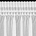 Firana biała o strukturze drobnego deszczyku wzór pionowy 400x250 cm taśma REBECCA