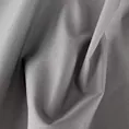 Zasłona szyta na taśmie 5 cm szara z gładkiej tkaniny typu Blackout zaciemniającej 100%