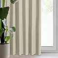 Zasłona ciemnobeżowa z matowej gładkiej tkaniny 140x270 cm taśma - RITA