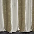 Zasłona szyta na taśmie 5 cm SAFARI 1 szarobeżowa z miękkiej welwetowej tkaniny z połyskiem i poziomym prążkiem