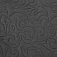 Narzuta z tkaniny imitującej len grafitowa 220x240 cm na łóżko pikowana metodą hot press LENA 4 Eurofirany Premium
