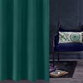 Zasłona ciemnozielona z matowego welwetu 140x250 cm przelotka - MILO