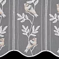 Tkanina firanowa zazdrostka z Adenu zdobiona haftem roślinnym