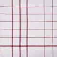 Ściereczka kuchenna 50x70 cm bawełniana kolor biały ,czerwony zdobiona kratką 200 g/m2 CHECK