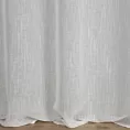 Firana biała z matowej etaminy z efektem deszczyku 300x250 cm przelotka CARLA