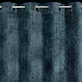 Zasłona granatowa z tkaniny szenilowej 135x250 przelotka - ALETA