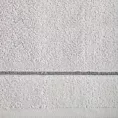 Ręcznik do rąk 30x50 cm bawełniany kolor srebrny z kontrastującymi paseczkami 500 g/m2 SIBEL