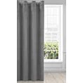 Zasłona stalowa z matowego welwetu 140x250 cm przelotka - MILO