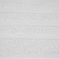 Ręcznik kąpielowy 70x140 cm bawełniany kolor biały z ozdobną bordiurą 500 g/m2 MILO