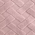 Koc flano 170x210 cm różowy zdobiony wytłaczanym wzorem CARO Design 91