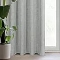 Zasłona szara z lnianym splotem w stylu eko 140x250 cm przelotka - ROMA