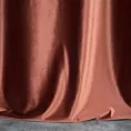 Zasłona szyta na taśmie 5 cm ITALIA ceglasta z tkaniny welwetowej o delikatnym połysku