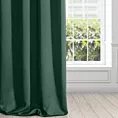 Zasłona ciemnozielona z gładkiej tkaniny zaciemniającej typu - BLACKOUT 135x250 cm przelotka - PARISA - Design 91