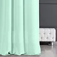 Zasłona jasnomiętowa gładka, matowa 140x250 cm przelotka - ADORE - Design 91
