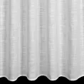 Zasłona kremowo, srebrna z dodatkiem lnu i błyszczącym akcentami 140x270 cm taśma - ROSI