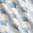 Zasłona szaro, żółta dimout z geometrycznym wzorem 140x250 cm przelotka - ASETA