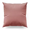 Poszewka szyta ciemnoróżowa z jednokolorowej gładkiej tkaniny