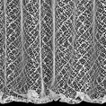 Firana biała o strukturze pajęczej sieci 300x270 cm taśma AMANDA