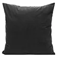 Poszewka na poduszkę 45x45 cm welwetowa czarna z drobnym strukturalnym wzorem MILO