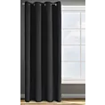 Zasłona czarna z gładkiej tkaniny zaciemniającej typu - BLACKOUT 135x250 cm przelotka - PARISA - Design 91