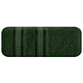 Ręcznik kąpielowy 70x140 cm bambusowy kolor butelkowozielony zdobiony bordiurą w pasy 500 g/m2 MILA