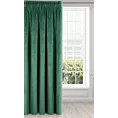 Zasłona zielona z miękkiego welwetu 140x250 cm taśma - SUZANA